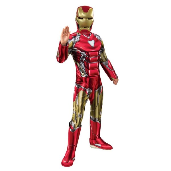 Marvel Avengers Iron Man Deluxe Kids Dress Up Halloween Party Costume 6-8