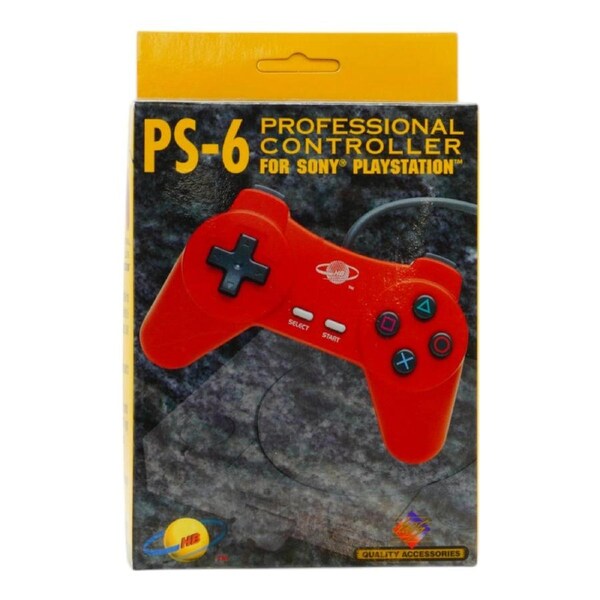 HB PS-6 Professional Controller For Playstation One (Red)
