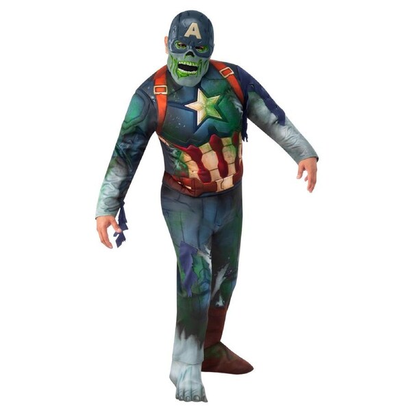 Marvel Captain America What If? Zombie Deluxe Dress Up Party Costume XL