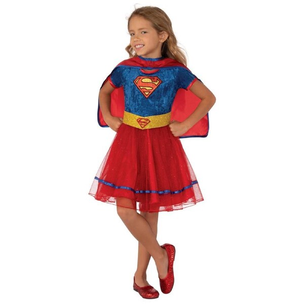 Dc Comics Supergirl Deluxe Tutu Dress Up Halloween Party Hero Costume M