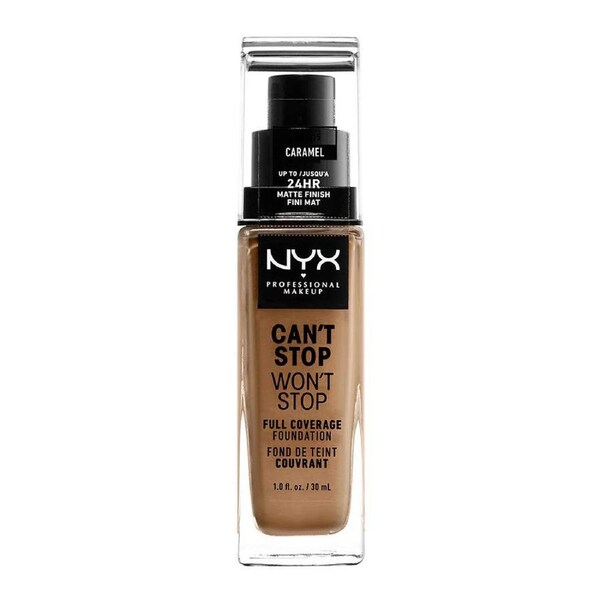 NYX Can't Stop Wont Stop Full Coverage Foundation 30ml CSWSF15 CARAMEL