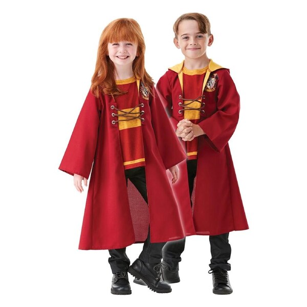 Harry Potter Quidditch Hooded Robe Dress Up Halloween Party Costume 6+