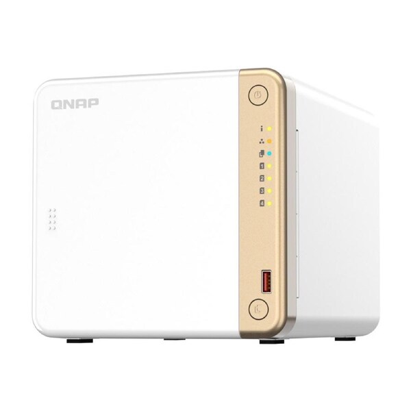 QNAP TS-462-4G N4505 2-core/2-thread processor, burst up to 2.9 GHz, 4 GB on board (non-expandable) 2 Years Limited Warranty