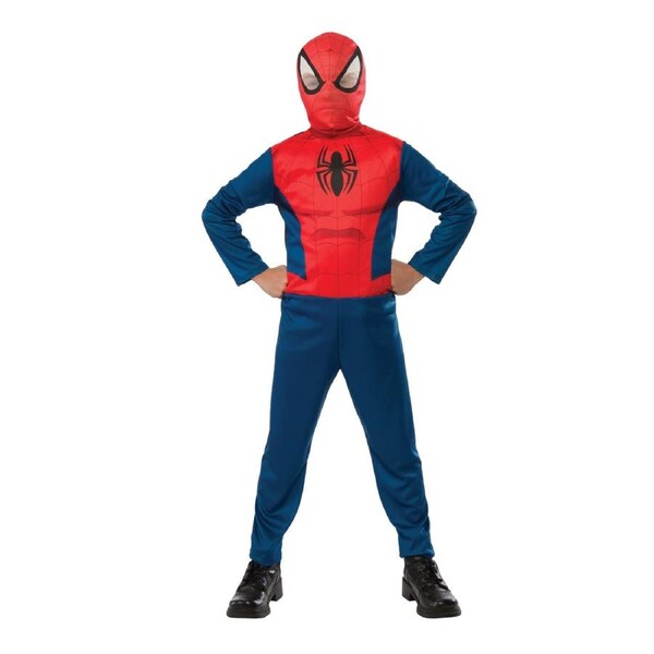 Marvel Disney Spider Man Opp Kids/Boys Dress Up Party Costume Jumpsuit 3-5