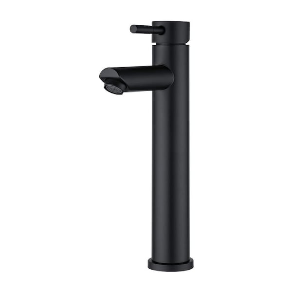 Black Spout Basin Mixer Tap Tall Faucet Bathroom Sink Pin Lever WELS