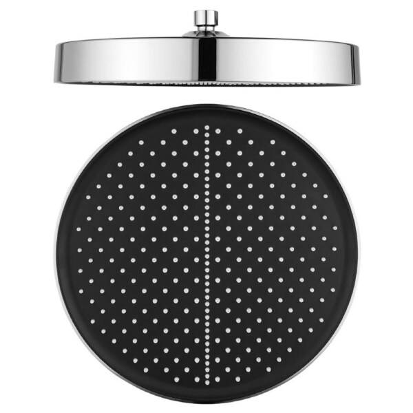 Chrome 13" Rainfall Round Shower Head Rose ABS Plastic Large Luxury Overhead