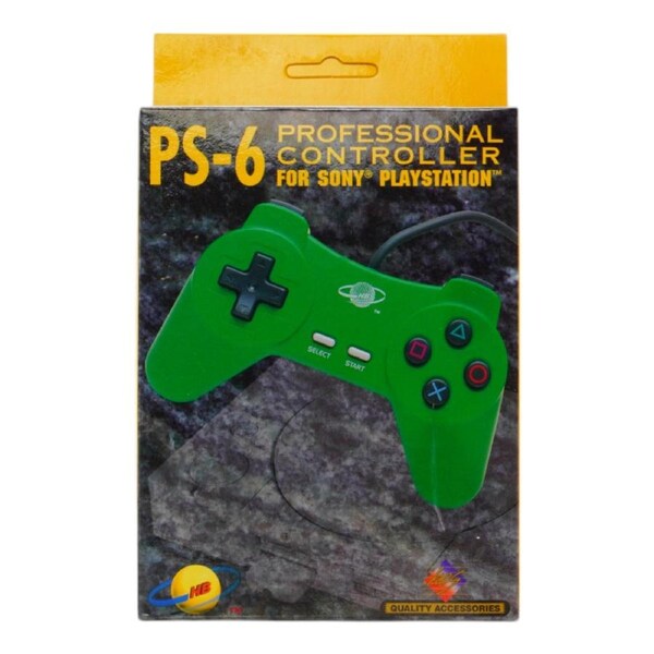 HB PS-6 Professional Controller For Playstation One (Green)