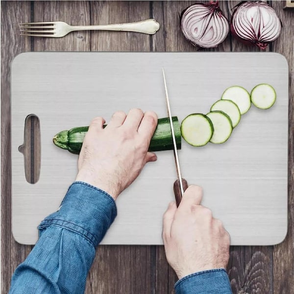 Titanium Cutting Board Double-Sided Chopping Boards for Kitchen Camping Cooking