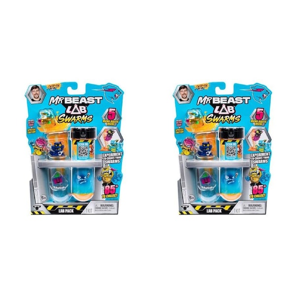 10pc Mr Beast Lab Swarms S2 Experiment Action Figure Kids Toy Kit Assorted 5y+