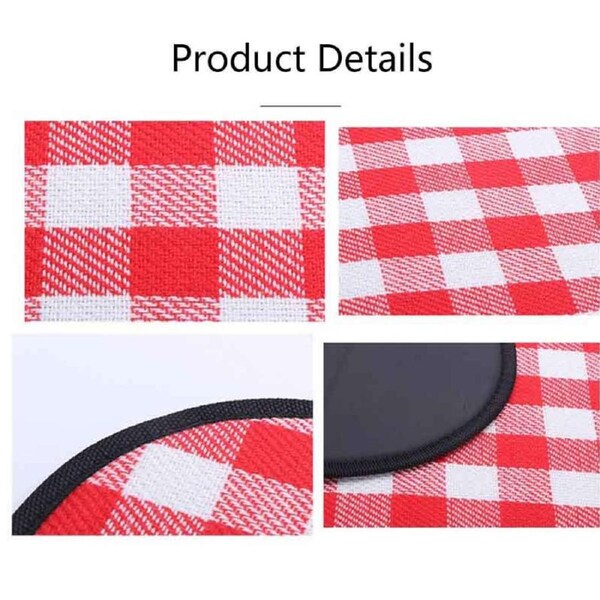 Nevenka Waterproof Picnic Blanket 3 Layered Foldable Outdoor Picnic Mat Perfect for Park and Beach-StrawberryRed 200X300 CM