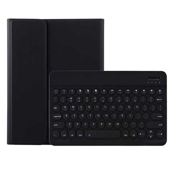 Nevenka Keyboard Case For iPad Cute Round Key Detachable Keyboard with Pen Slot at the Bottom-Black For iPad mini6
