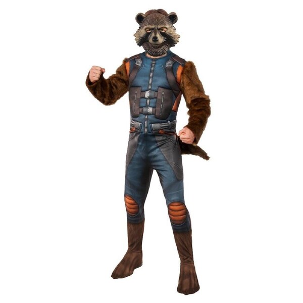 Marvel Rocket Raccoon Deluxe Adults Dress Up Halloween Party Costume Standard