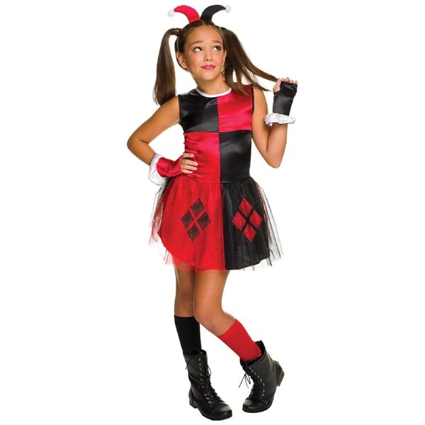 Dc Comics Harley Quinn Tutu Batman Childrens/Kids Dress Up Costume 3-5