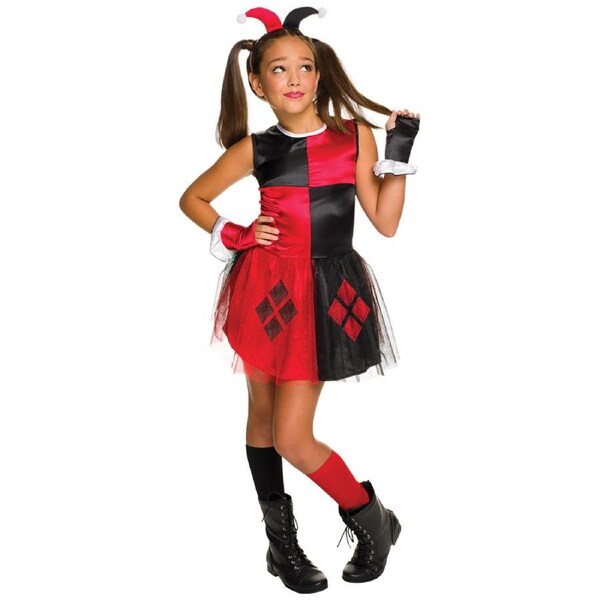 Dc Comics Harley Quinn Tutu Batman Childrens/Kids Dress Up Costume 9-10