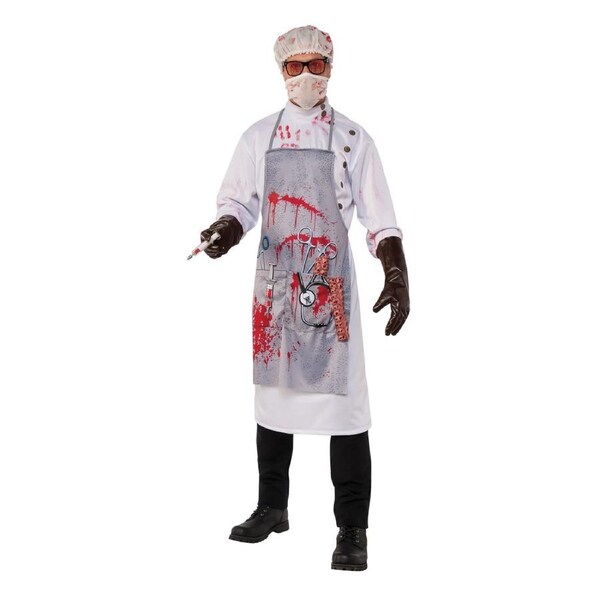Rubies Mad Scientist Adults Dress Up Halloween Party Costume Lab Coat XL