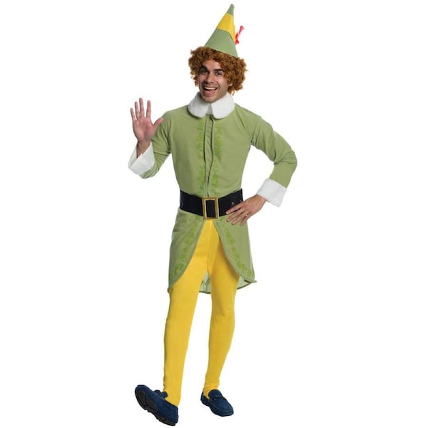 Rubies Buddy The Elf Adults/Men's Dress Up Halloween Party Costume Set XL