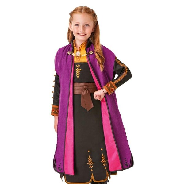 Rubies Anna Frozen 2 Limited Edition Travel Dress Girls Dress Up Costume M