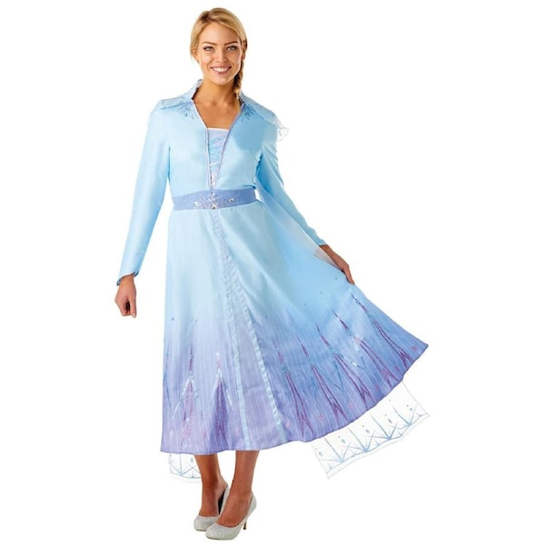 Disney Elsa Disney Deluxe Frozen 2 Adult Womens Fancy Dress Up Costume M
