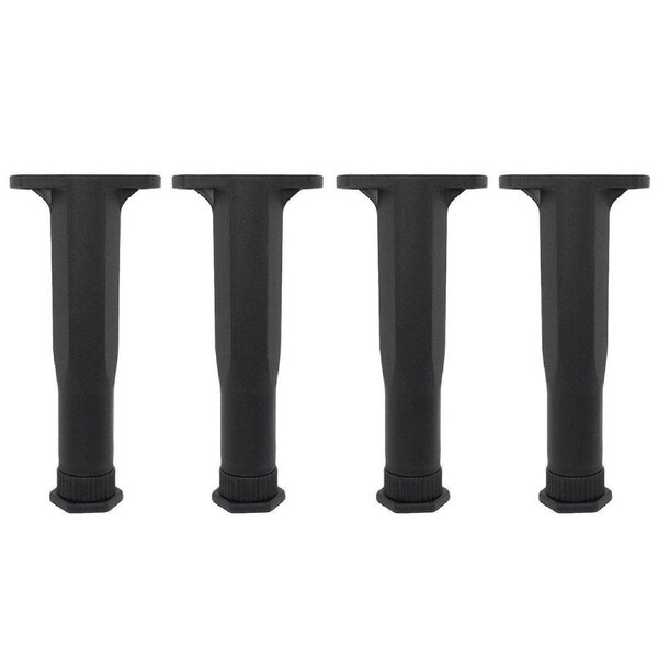 4pcs Adjustable Bed Frame Feet Ribbed Furniture Support Legs Sturdy Foundation