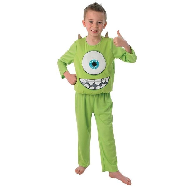 Disney Pixar Mike Wazowski Deluxe Kids Dress Up Halloween Party Costume S