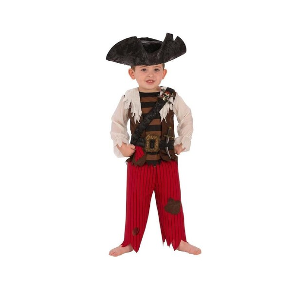 Rubies Pirate Matey Baby Dress Up Party Shirt/Pants Costume Set 6-8