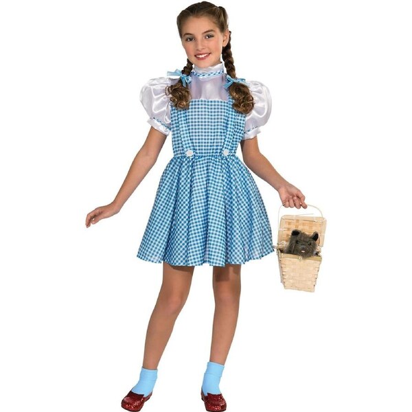 Wizard Of Oz Dorothy Classic Girls Fancy Dress Up Party Costume 3-5