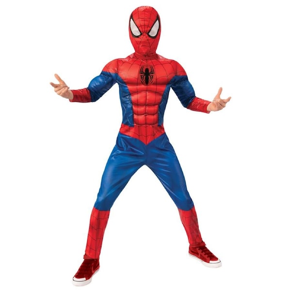 Marvel Spider-Man Deluxe Lenticular Boys Fancy Dress Up Costume 6-8
