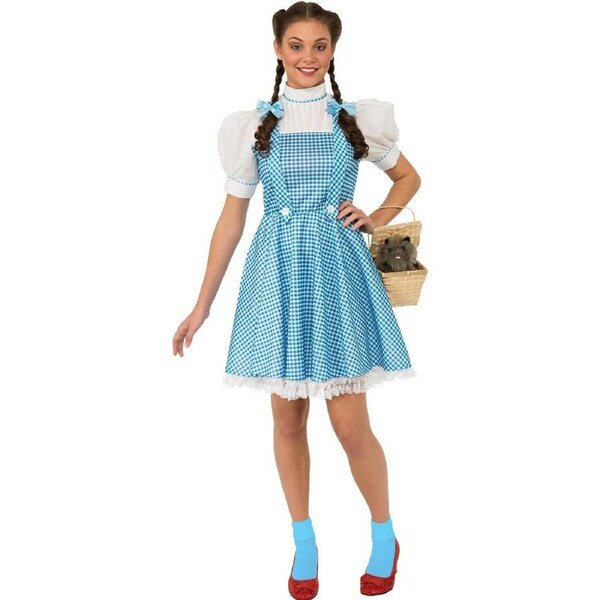 Wizard Of Oz Dorothy Deluxe Womens Fancy Dress Up Party Costume Set Standard