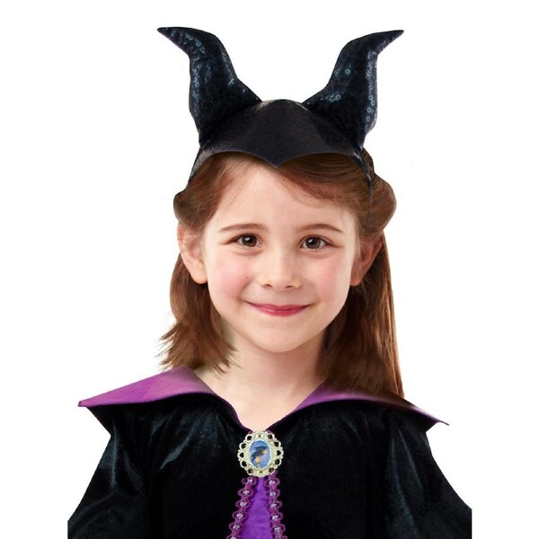 Disney Maleficent Evil Queen Deluxe Girls Fancy Dress Up Costume 3-5