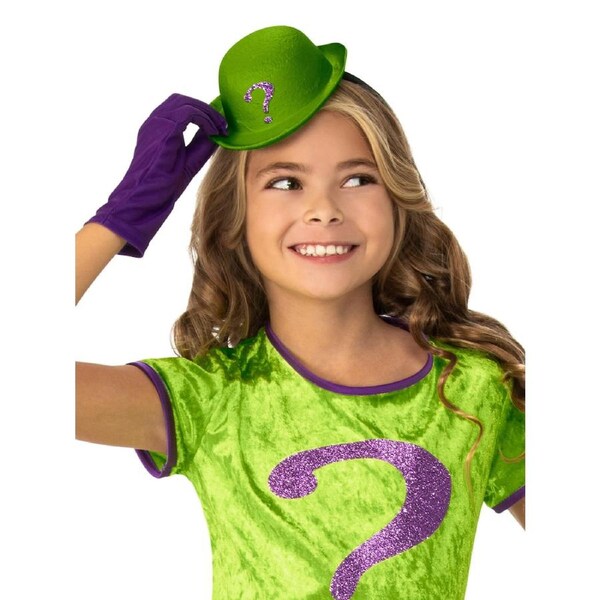 Dc Comics The Riddler Deluxe Tutu Girls Fancy Dress Up Costume 3-5 ...