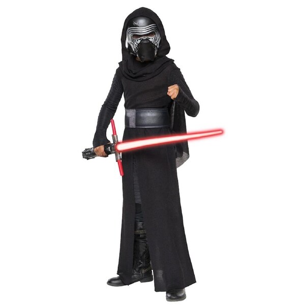 Star Wars The Force Awakens Kylo Ren Deluxe Boys Fancy Dress Up Costume 3-4