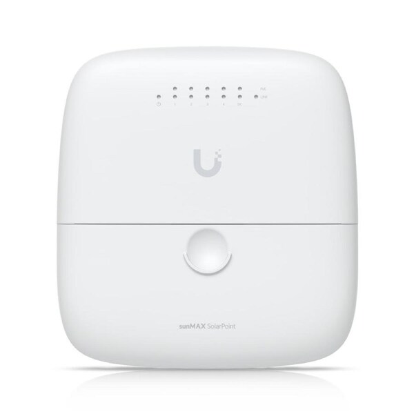 Ubiquiti sunMAX SolarPoint, SM-SP-40, Remotely Managed MPPT 24V 7A Solar Site Charging Appliance, Integrated Four-port, 24V PoE 10/100 Mbps, 2Yr Warr