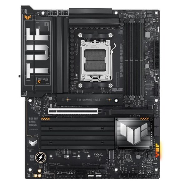 ASUS AMD TUF GAMING X870-PLUS WIFI (AM5) ATX Motherboard 4x DDR5 192GB, 1x PCIe 5.0 x16 slot, 4 x M.2 slots, 2x SATA, Wi-Fi 7, 1 x HDMI