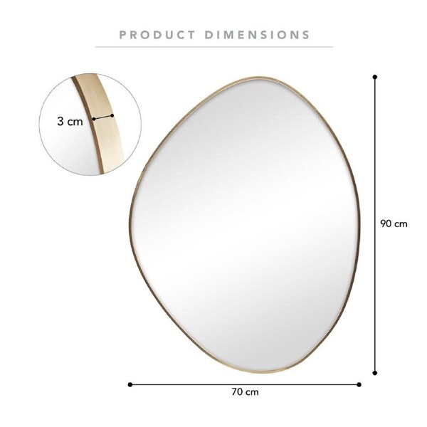 Cooper & Co. Kai 90cm Pebble Mirror Gold