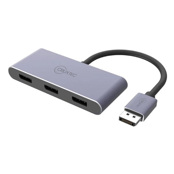 Cruxtec DisplayPort to 3 x DisplayPort Multi-Monitor 8K Adapter (DT3D-8K-SG)