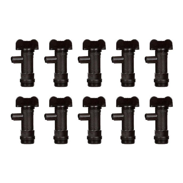 10x Northfork Drum Twist Tap/Cap For 15L Water Containter/Dispensers Black