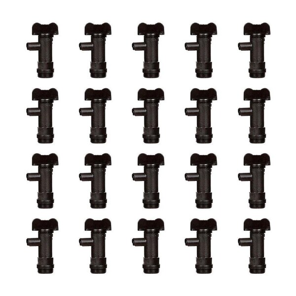 20x Northfork Drum Twist Tap/Cap For 15L Water Containter/Dispensers Black