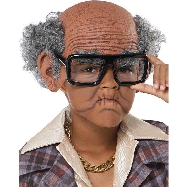 Eddie Cue Ball Child Bald Cap and Novelty Glasses Set