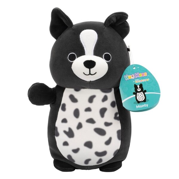 Squishmallows HugMees Monty the Border Collie Dog 10 inch Plush