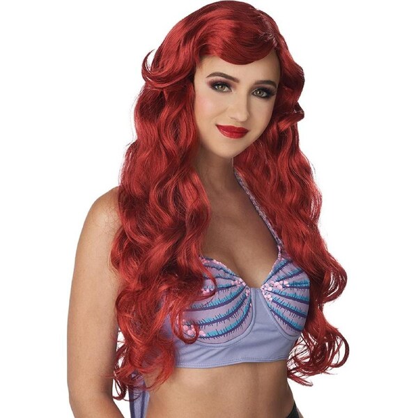 Fairytale Mermaid Long Red Wig