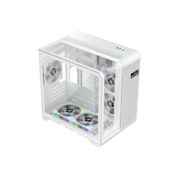 1st Player RT5 M-ATX ITX PC Gaming Case - White