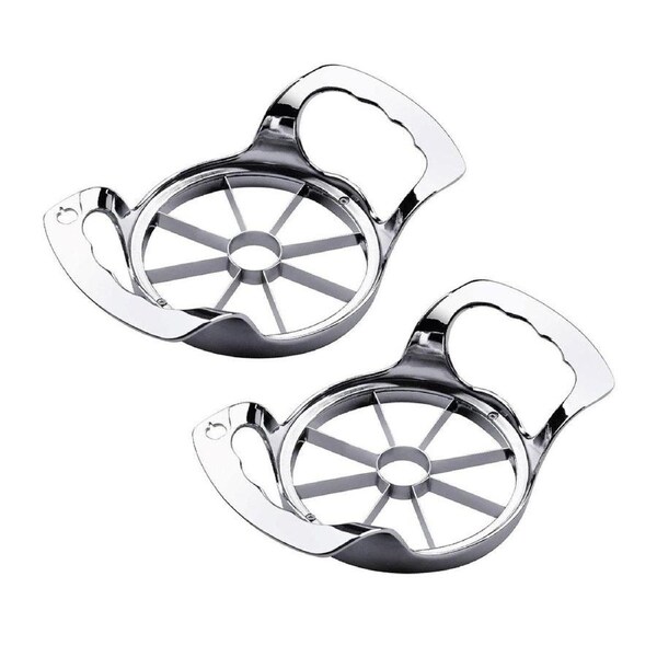 2Pcs Apple Cutter Stainless Steel Fruit Divider for Household Apple Separator