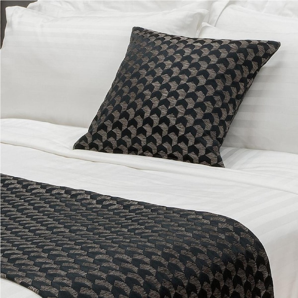 Jason Commercial Regency Bed Runner Bedding Decor Ink Blue Double/Queen