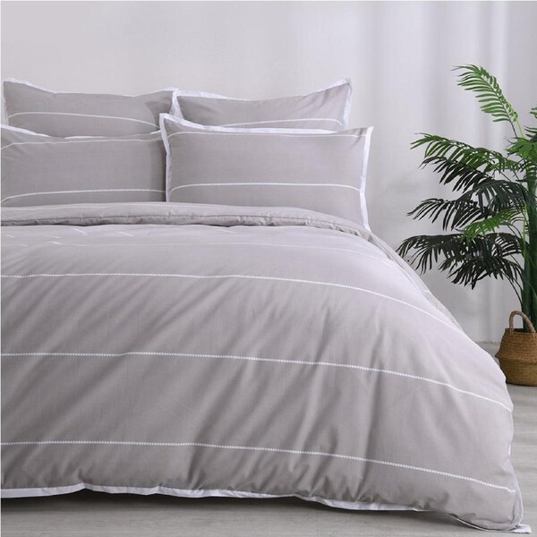 Jason Commercial Calista Printed Quilt Cover Set Hazel King Single