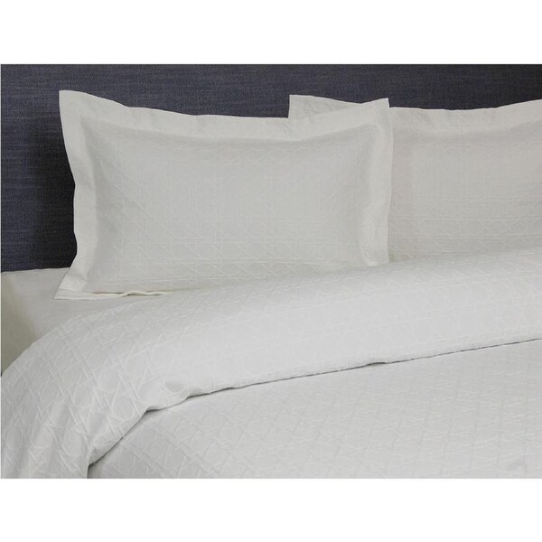 Jason Commercial Bed Villa Matelasse Coverlet Bedding White Single/Double