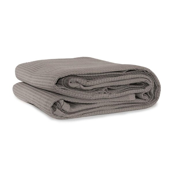 Jason Commercial Cotton Waffle Throw/Blanket Bedding Latte Single