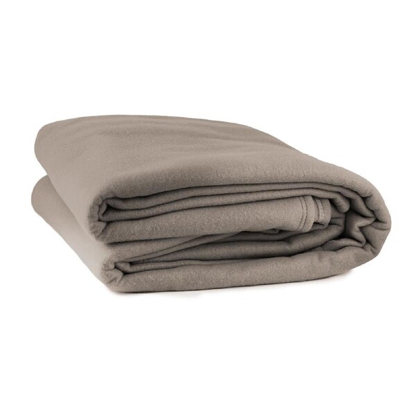 Jason Commercial Premium Polar Fleece Blanket Latte 360GSM King