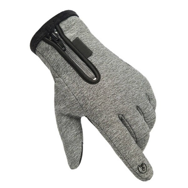Grey Winter Gloves Waterproof Thermal Touch Screen Thermal XL
