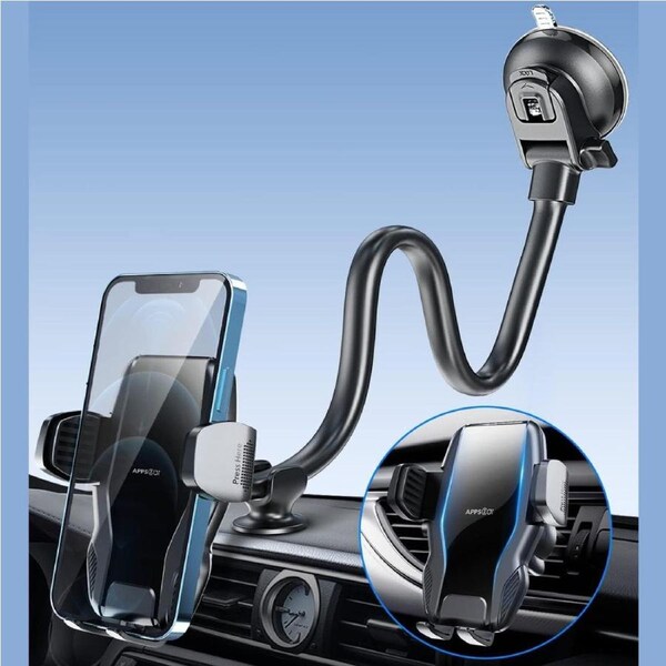 APPS2Car Phone Holder for Car Windshield/Dashboard/Window, Cell Phone Mount for Car Truck, Compatible with iPhone, Samsung, Google, LG and More