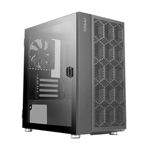 Antec NX200M m-ATX, ITX Case, No Fans. Large Mesh Front for excellent cooling, Side Window, Radiator 240mm. GPU 275mm